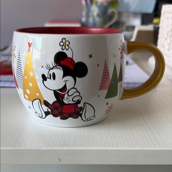 Disney Minnie Mouse Holiday Mug - White and Red - Picture 1 of 4